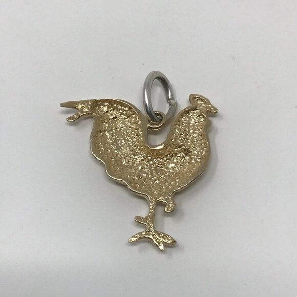 Vintage 14k Gold Rooster Charm/Pendent - Picture 5 of 5